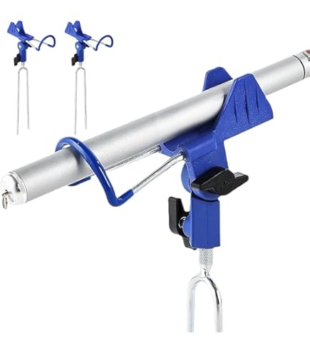Supporto Per Canna Da Pesca 2 Pezzi - Reggicanna In Acciaio Inox, Regolabile 360°, Portatile, Adatto A Diametri Fino A 4 Cm - 3
