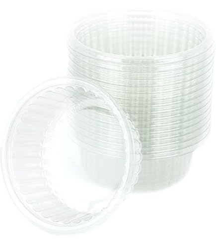 50 Contenitori Take Away Per Dolci Con Bagna - Pirottini Monoporzione Rotondi, Ideali Per Babà - Foto 5