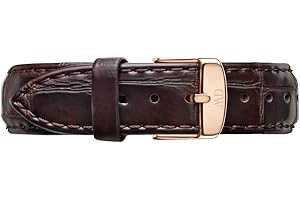 Daniel Wellington Classic York, Correa Marrón/Oro Rosado, 18mm, Cuero, para Mujer y Hombre
