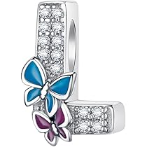 Ciondolo In Argento Sterling 925 Con Zirconi - Charm Per Bracciali E Collane Europee - Foto 13