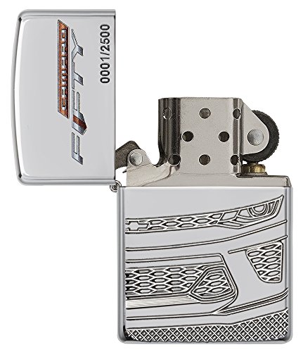 Zippo 16938 Chevy Camaro Armor Case high polished Sturmfeuerzeug, Chrom, silber, 5.8 x 3.6 x 1.8 cm - 4