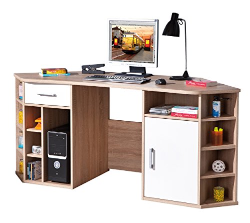 Links 19200200 Schreibtisch Eckschreibtisch Brombel Brotisch Arbeitstisch Bro Sonoma wei Links 19200200 Schreibtisch Eckschreibtisch Brombel Brotisch Arbeitstisch Bro Sonoma wei