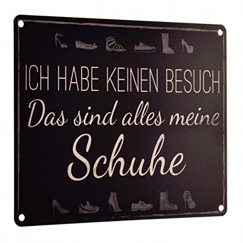 Das Alles meine Schuhe Metallschild in 15×20 cm - 2