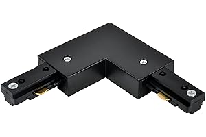 Bravsekai H Track L Connector H Type Single Circuit 3-Wire-1 Track Lighting Kit for H Track System Track Lighting Accessories 240V