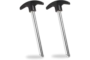 Maxqzin Weight Stack Pins Gym Pin Heavy Duty Replacement Pin Tensile 3/8 Inch Diameter 4.4 Inch Locking Space Suitable for Home Gym Strength Training Exercise Machine