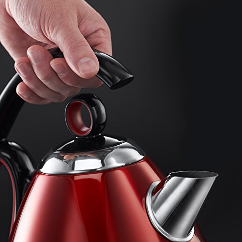 Russell Hobbs 21281-70 Legacy Red Wasserkocher mit innovativem Griff, 2400 Watt, rot - 4