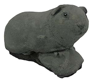 Small Guinea Pig Stone Garden Ornament, Hand Mixed, Cast, Coloured and