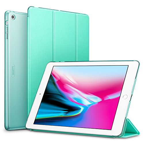 iPad Air Hülle, ESR® Yippee Series Auto aufwachen / Schlaf Funktion Wickelfalz Ledertasche mit Lichtdurchlässig Rückseite Abdeckung Leichtgewicht Schutzhülle für iPad Air / iPad 5 (MintGrün)