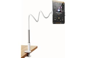 nediea Tablet Stand for Bed, Flexible Adjustable Gooseneck Tablet Holder for iPad, 37.4" Lazy Long Tablets Arm Clamp Mount, Book Holder for Kindle Reading in Bed, Compatible with 4.7-10.9" Devices