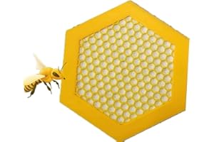 KMOCEPLY Floating Bee Island Use for Bee Cups for Garden 3D Printed Floating Bee Island Bee Waterer and Butterfly Water Stations Bee Water Catcher Cups for Thirsty Pollinators Bee Keeper Gift (Yellow)