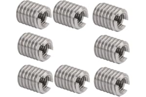 BORDSTRACT Inserto filettato autofilettante, 10 pezzi, dado di riduzione filettatura femmina M3x0,5 mm, filettatura maschio M5x0,8 mm in acciaio inossidabile