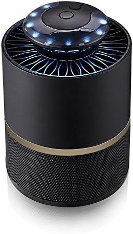 WXHNFHL Mosquito Traps Electronic Mosquito killer Suction Type Mosquito Lamp Indoor Cold Cathode Technology 365nm Intelligent Light Control DC Air Duct 360° Trapping Physics Anti-mosquito 12.2*12.2*17.6cm , Black