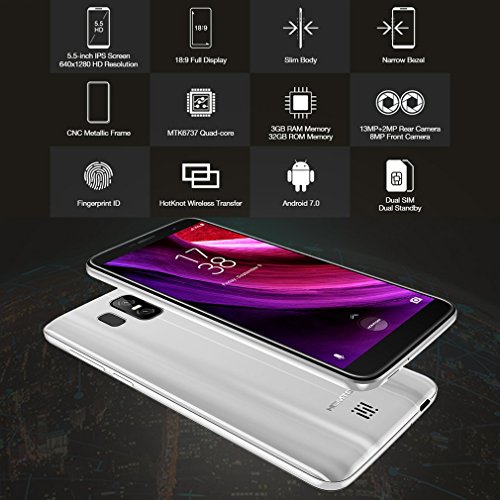 HOMTOM S7 Smartphone 4G Android 7.0 Display HD 5.5 