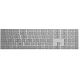 Microsoft – Surface Keyboard – Clavier sans fil Bluetooth compatible Windows et macOS (Clavier AZERTY français) – Gris (WS2-0