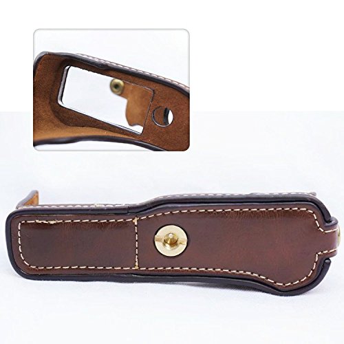 First2savvv XJPT-X70-D10 Gehäusehälfte präzise Passform PU-Leder Kameratasche Fall Tasche Cover für FUJIFILM Fuji X70 - 6