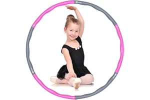 LETAO Hula Hoop - Pneumatico per bambini, 6 pezzi, rimovibile, per bambini dai 3 ai 10 anni