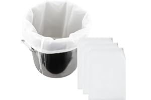 AABDTYYD Sacs Filtres à Bière 60x45cm, Sacs Filtres Réutilisables Pour Le Vin, La Bière, La Filtration Des Fruits, Le Lait, Les Tamis de Brassage, Sacs Filtres de Cuisine 3PCS