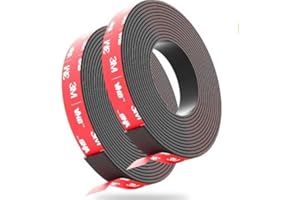 YNNHUDEEP Typ A + B Magnetband stark selbstklebend I Magnetstreifen | Magnetband für Fliegengitter & Vorhänge, 1M