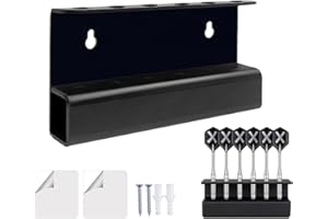 GSCRE Lot de 2 supports muraux pour fléchettes - Support mural pour 12 fléchettes - En acrylique - Rangement mural - Léger et stable - Écran moderne pour la maison