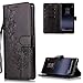 Produktbild FNBK Samsung Galaxy Note 8 Hülle Leder Schwarz Löwenzahn Blumen Handyhülle Holster Leder Flip Wallet Cover Tasche Stand Case Card Slot Magnetverschluß Kratzfestes Schutzhülle