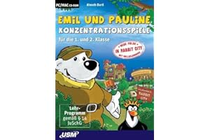 UNITED SOFT MEDIA VERLAG Emil und Pauline in Rabbit City - Konzentrationsspiele für die 1. und 2. Klasse (CD-ROM): Konzentrationstraining für ABC-Schützen - ohne ... Für Windows Win/XP/VISTA oder MacOS X