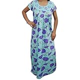 Indiatrendzs Women Nightgown Floral Hosiery Nightwear Nighty 44"