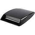 Majatou Bonnet Vent Sticker,Air Flow Intake Scoop,1pcs Universal Car Decorative Air Inlet Mask Engine Hood Ventilation Mask Black