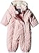 TOM TAILOR Kids Baby Girls teddy details padded overall/510 Snowsuit, Pink (rose Smoke 5466), 3-6 Months (Manufacturer size: 68)