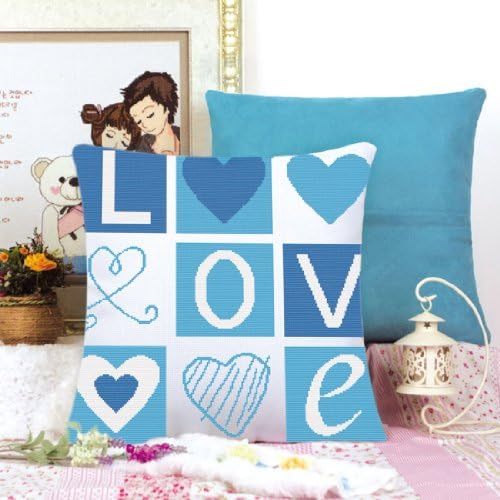 Sweet Love Pillowcase Stamped Cross Stitch Kit