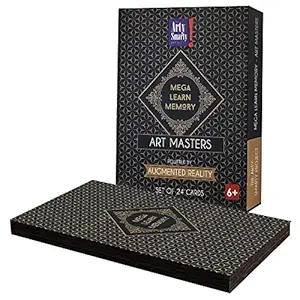 Mega Learn Memory ? Augmented Reality Powered Card Game | Art Masters Edition | Innovative AR Game from Arty Smarty | Fun Game for Travel for Kids, Family & Adults