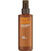 Piz Buin Tan & Protect Tan Intensifying Sun Oil Spray (1x150 ml), bronceador solar con SPF15 y filtros UVA/UVB, aceite bronce