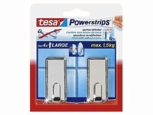 Preisvergleich Produktbild Powerstrips® Systemhaken ablösbar,classic, Tragfähigkeit 1500g, chrom
