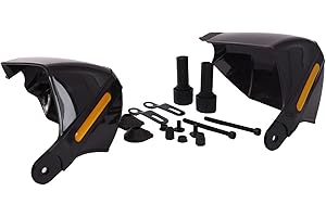 ICTRONIX Coppia di protezioni per manubrio da 22 mm, 7/8", colore: nero