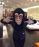 Affe Kopfmaske, Cusfull Neuheit Halloween-Kostüm Party Latex Tiermaske Affe Kopf Maske Headmaske Halloween-Party-Kostüm -