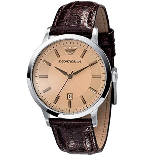 Preisvergleich Produktbild Damenuhren Emporio Armani AR2428 Braunes Lederarmband