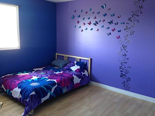 Tinksky 24 Packs Wand Aufkleber 3D Schmetterling Wandtattoo Kühlschrank Magnete Kühlschrank Whiteboard Magnete - 2