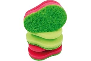 aqualine 9006-01127 Ergo-Schwamm, 3 Polyetherschaum, Softvlies