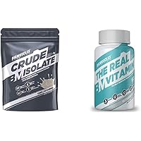 Bigmuscles Nutrition Crude Isolate 1kg, Whey Protein Isolate with Whey Peptides, Unflavored and Bigmuscles Nutrition The…