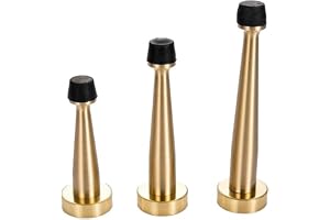 Dörrstopp, stopp utan skruv Dörrstopp Mässing Dörrstopp, Badrumsdörrstopp 80 mm/100 mm/120 mm, Tungt golv Väggmonterad stötfångare Icke-magnetisk dörrstoppare, Dörrstötfångare Möbelhårdvara (storlek:
