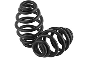 KEENSO Motorcycle Seat Spring, Bobber Solo Seat Springs 1 Pair 3 Inch Steel Barrel Springs Seat Mounting fit Chopper Bobber Motorcycle(Matte Black)