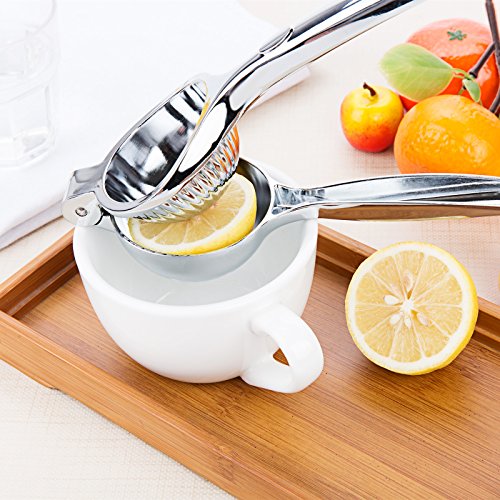 Splink Edelstahl Zitronenpresse Limettenpresse Manuelle Lemon Squeezer Saftpresse für Cocktail Saft Bar Barbecue, Dia 70mm, Größe L - 3
