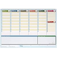 Planner settimanale da scrivania 42x30 - agenda planner da tavolo perpetua - World Planner