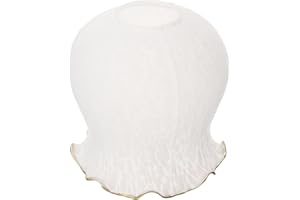 HOLIDYOYO Abat-Jour En Verre De Lys Fleur De Tulipe Couvercle Dampoule Lustre Abat-Jour De Remplacement Luminaire E27