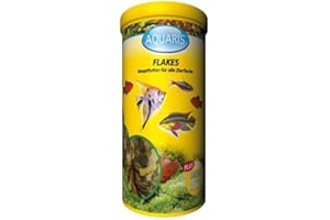 AQUARIS Flakes Aquarium Zierfischfutter - 45g / 250ml eine perfekt ausgewogene Komposition, aus sorgfältig ausgewählten Rohstoffen hergestellt