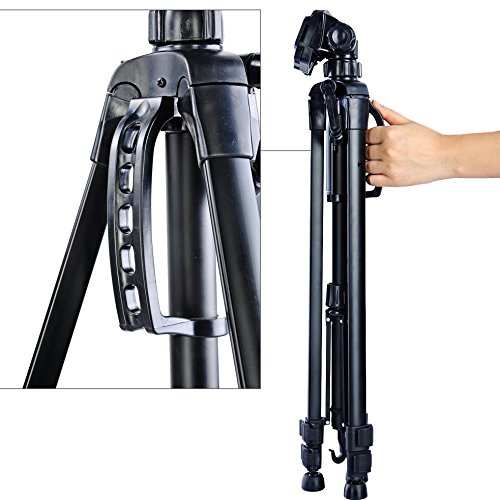 BPS Support Tr  pied Cam  ra ultral  ger de Voyage Hauteur 157cm Max Universel en Aluminium d   Alliage pour Appareil Photo ou Cam  scope Canon Nikon Sony etc avec Sac de Transport     Photographie ou Vid  o