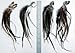 Real Feather Hair Extensions - 25 Fluffys + 25 Rings / Loop / Instructions