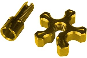Huamengyuan Vis De RéGlage De L'Embrayage,Ajusteur De CâBle De Levier D'Embrayage De Frein De Moto En Alliage D'Aluminium Ajusteur De CâBle D'Embrayage Pour VéLo De Moto Atv Utv,Or