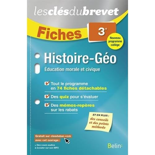 Clés du brevet fiches Hist Géo Emc 2016 Clés du brevet fiches Hist Géo Emc 2016