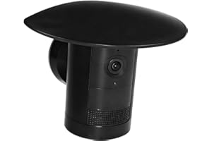 TEKCAM Sun Rain Shade Cover Compatible with Ring Outdoor Cam Plus, Camera Shield Protective Case for Resistant UV, Weather-Resistant Rain Cover, Easy Installation (Black)