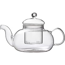 Teiera In Vetro Borosilicato 400 Ml - Con Colino Rimovibile, Resistente Al Calore E Microonde - Foto 5